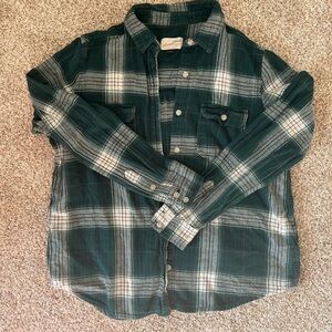 Universal Threads Green Flannel Button Up